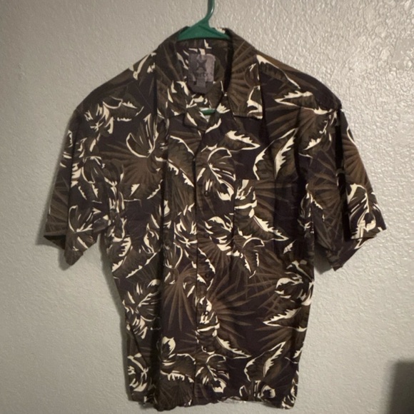 Vertx Other - Men's Brown Leaf Print Shirt